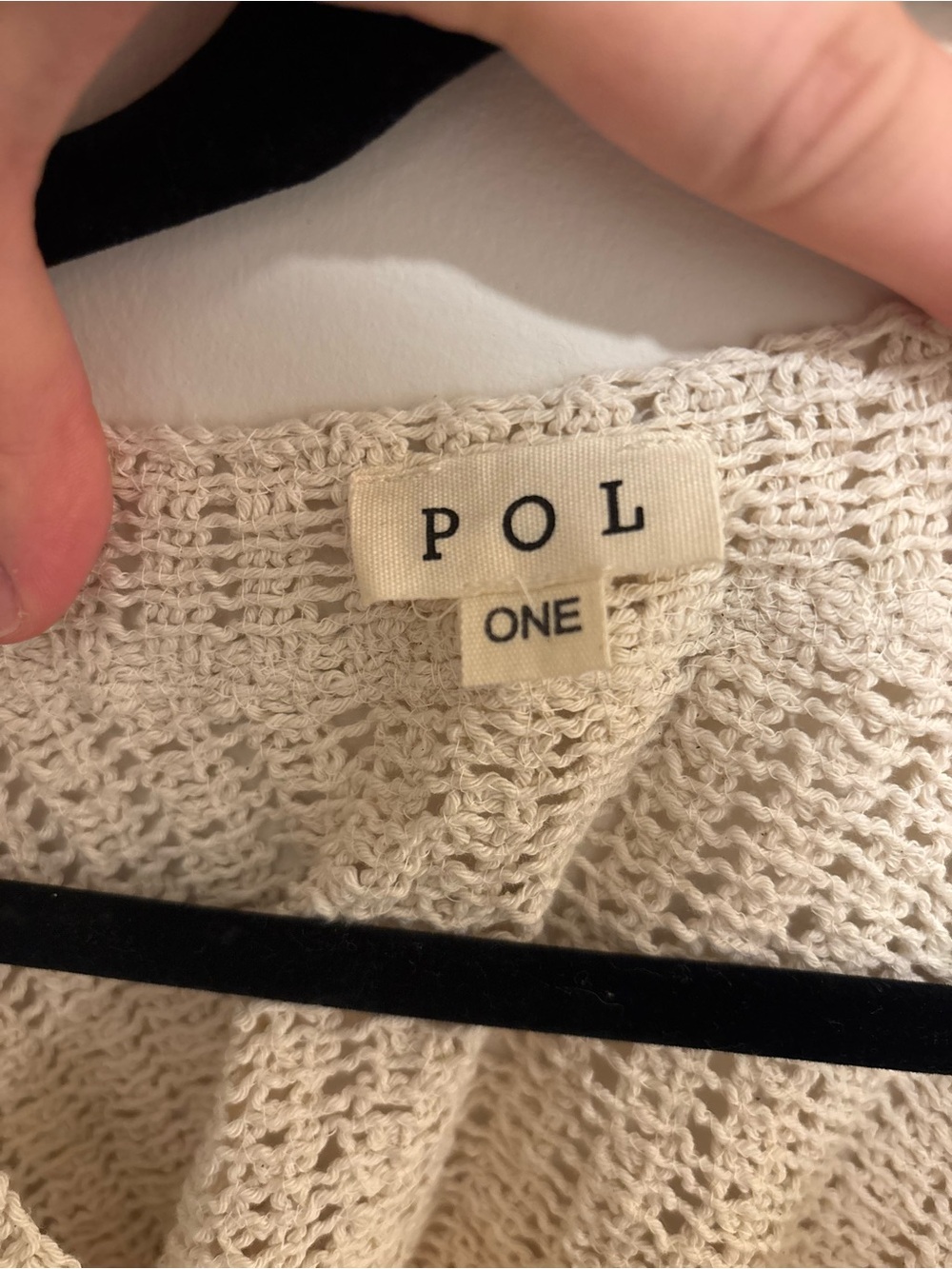 POL Cream Ruffle Knit Tank Top - Picture 4 of 4